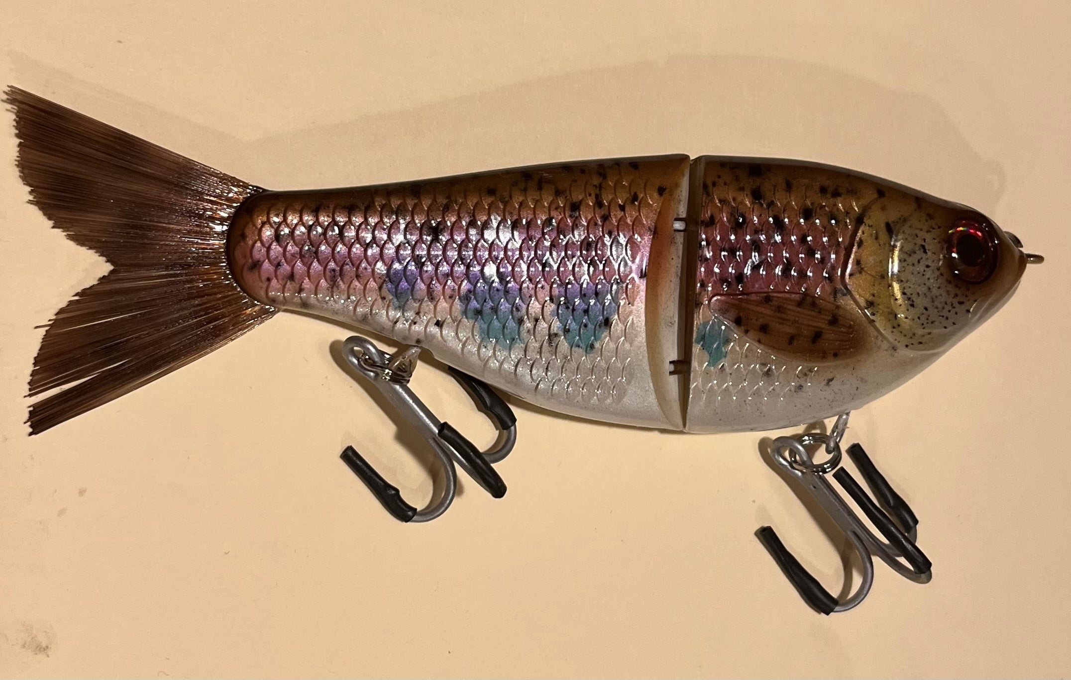 STRIPER MAGIC RIVER “BABY TROUT” – HAND CRAFTED GLIDE BAIT STRIPER LURES!