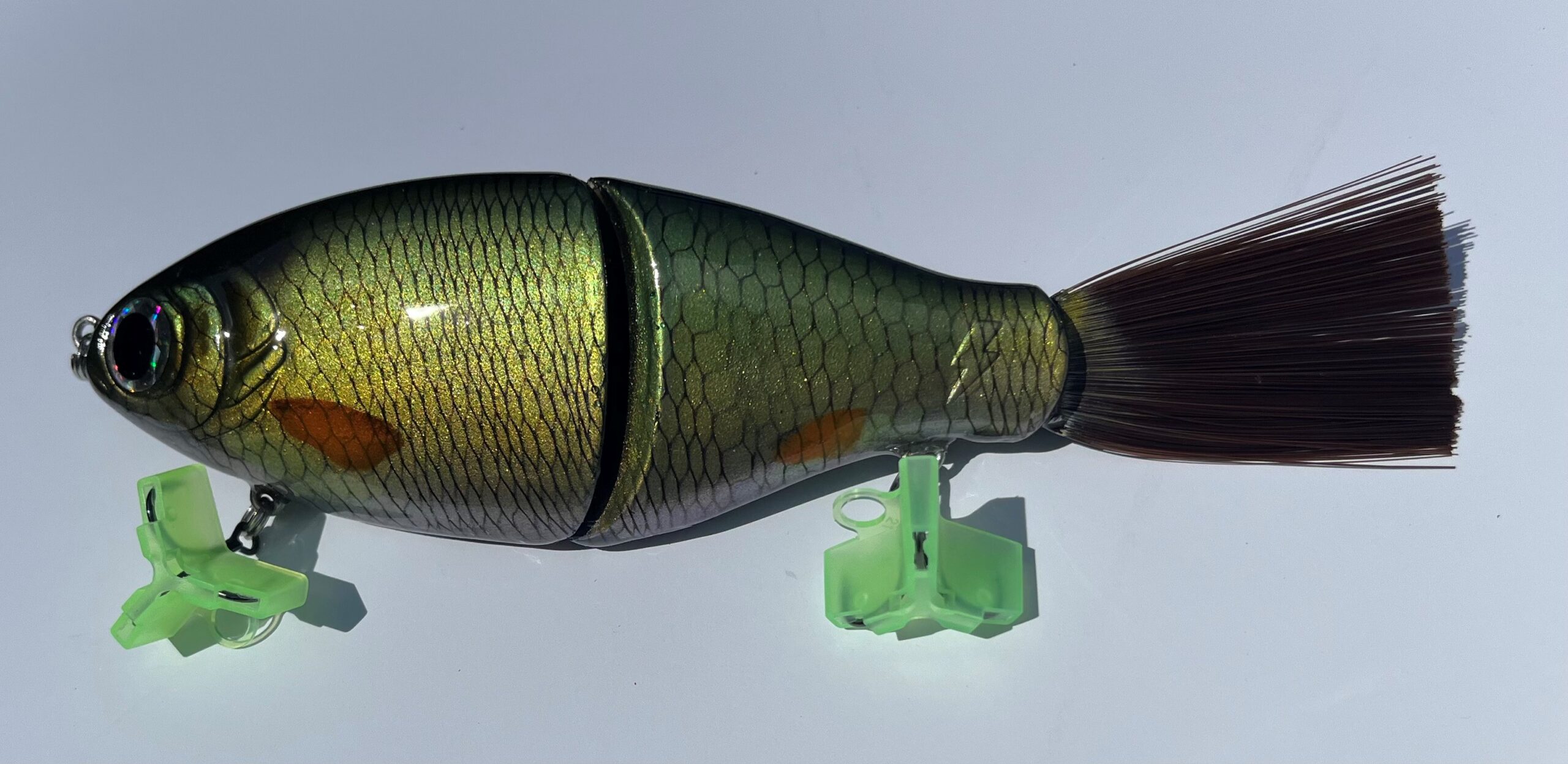 CAPTAIN JIM SPECIAL “PERFECT GOLDEN GIZZARD” – HAND CRAFTED MAGIC GLIDE BAIT LURE!